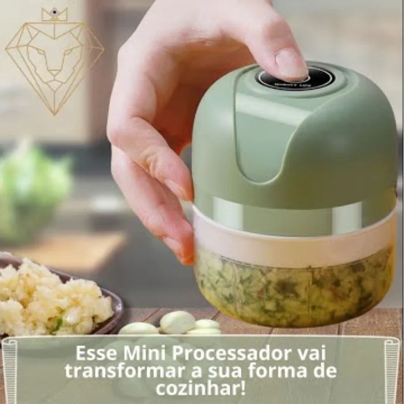 Mini Processador Elétrico de Alimentos