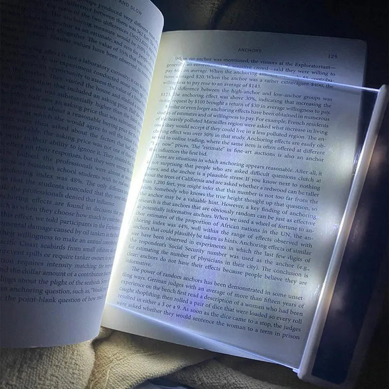 Página Com Luz De LED Para Livros